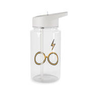 Glasses & Scar Clear Water Bottle 2