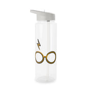 Glasses & Scar Clear Water Bottle 6