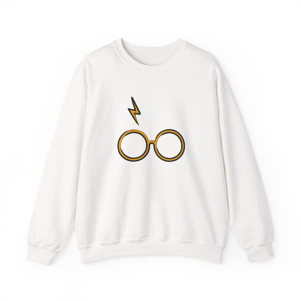 Glasses & Scar Sweatshirt White Front