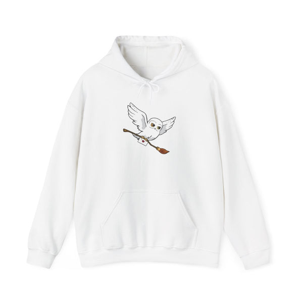 Messenger Owl Hedwig Hoodie White Front