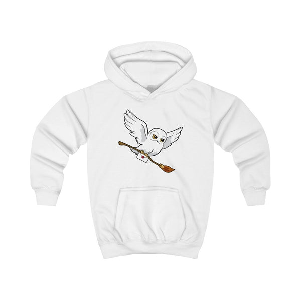 Messenger Owl Hedwig Kids Hoodie White Front