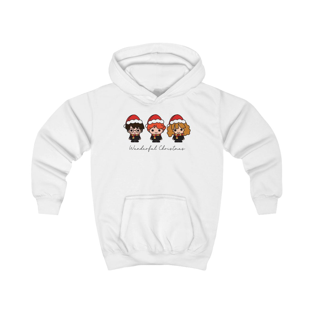 Wizards With Christmas Hats Kids Hoodie