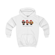 Wizards With Christmas Hats Kids Hoodie 1