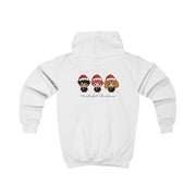 Wizards With Christmas Hats Kids Hoodie 2