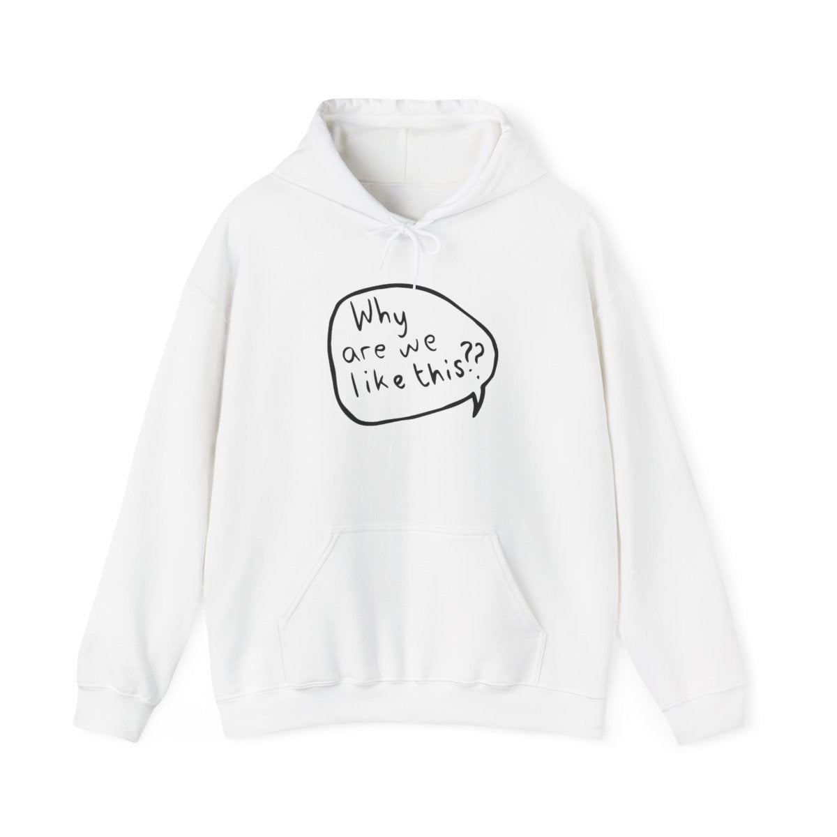 Why Are We Like This - Heart TV Hoodie
