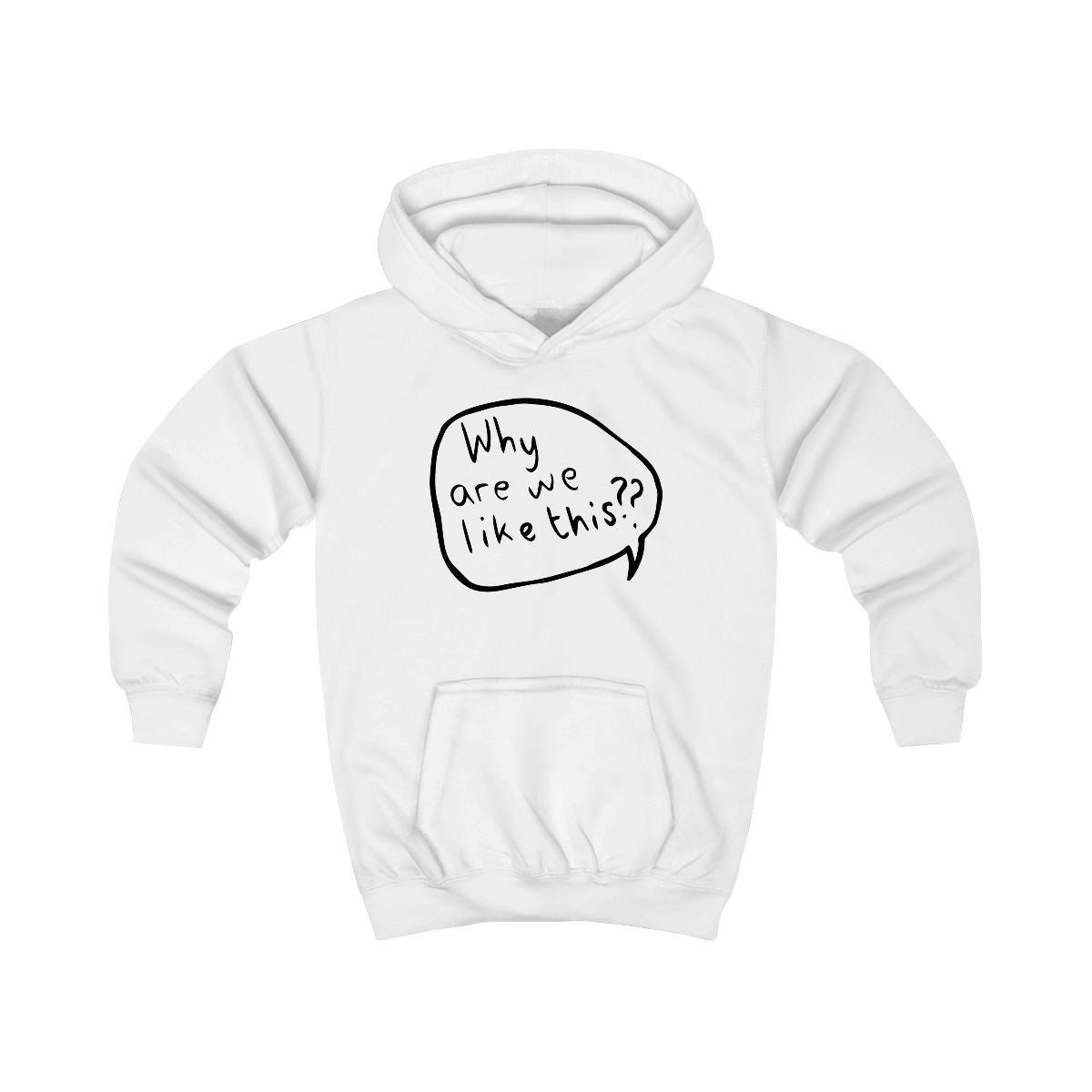 Why Are We Like This - Heart TV Kids Hoodie