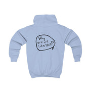 Why Are We Like This - Heart TV Kids Hoodie 7
