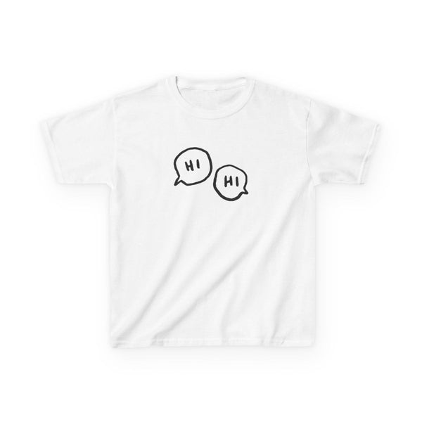 Hi Hi - Heart TV Kids T-Shirt White Front