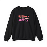 We Thank You For Your Service - Heart TV Sweatshirt 5