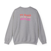 We Thank You For Your Service - Heart TV Sweatshirt 4