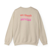 We Thank You For Your Service - Heart TV Sweatshirt 8