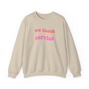 We Thank You For Your Service - Heart TV Sweatshirt 7