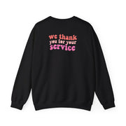We Thank You For Your Service - Heart TV Sweatshirt 6