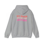 We Thank You For Your Service - Heart TV Hoodie 4