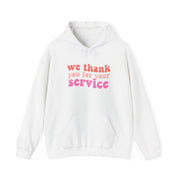 We Thank You For Your Service - Heart TV Hoodie 1