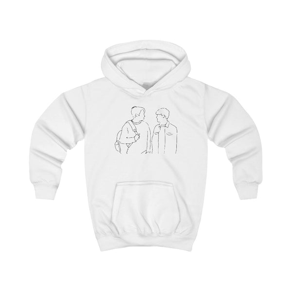 Outline - Heartstopper Kids Hoodie White Front