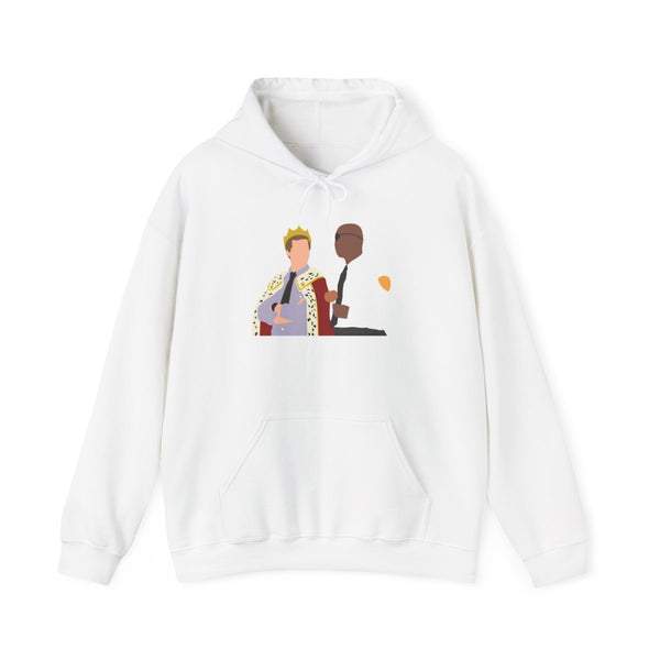 Jake and Holt B99 - Halloween Specials Hoodie White Front