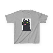 Black Fury Dragon Kids T-Shirt 3