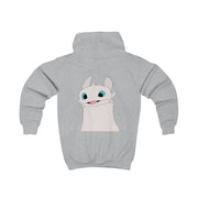 White Fury Dragon Kids Hoodie 4