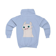 White Fury Dragon Kids Hoodie 8