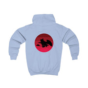 Red Sunset Dragon Kids Hoodie 6