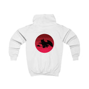 Red Sunset Dragon Kids Hoodie 2