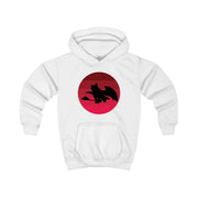 Red Sunset Dragon Kids Hoodie 1