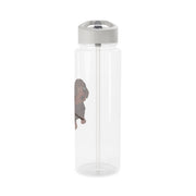 Brown - Dachshunds Clear Water Bottle 9