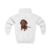 Brown - Dachshunds Kids Hoodie 2