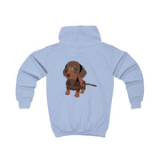 Brown - Dachshunds Kids Hoodie 6