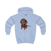 Brown - Dachshunds Kids Hoodie 5