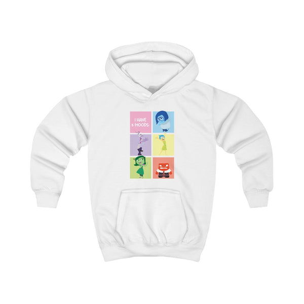 I Have Moods - Inside Out Kids Hoodie White Front