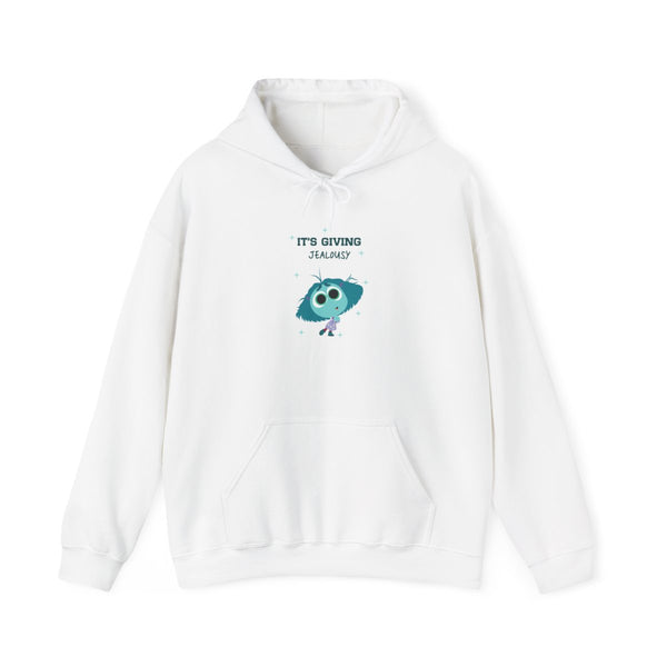 It's Giving Jelousy - Inside Out Hoodie White Front