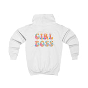 Girl Boss - Aesthetic Quote Kids Hoodie 2