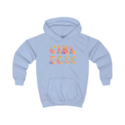 Girl Boss - Aesthetic Quote Kids Hoodie 7