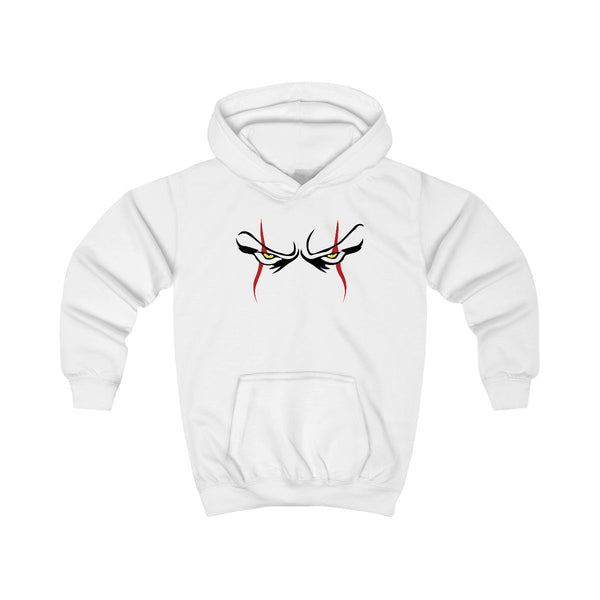 Clown Eyes Kids Hoodie White Front