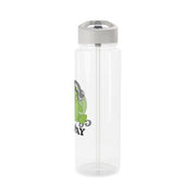 Go Away Grumpy Frog  Clear Water Bottle 9