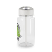 Go Away Grumpy Frog  Clear Water Bottle 4