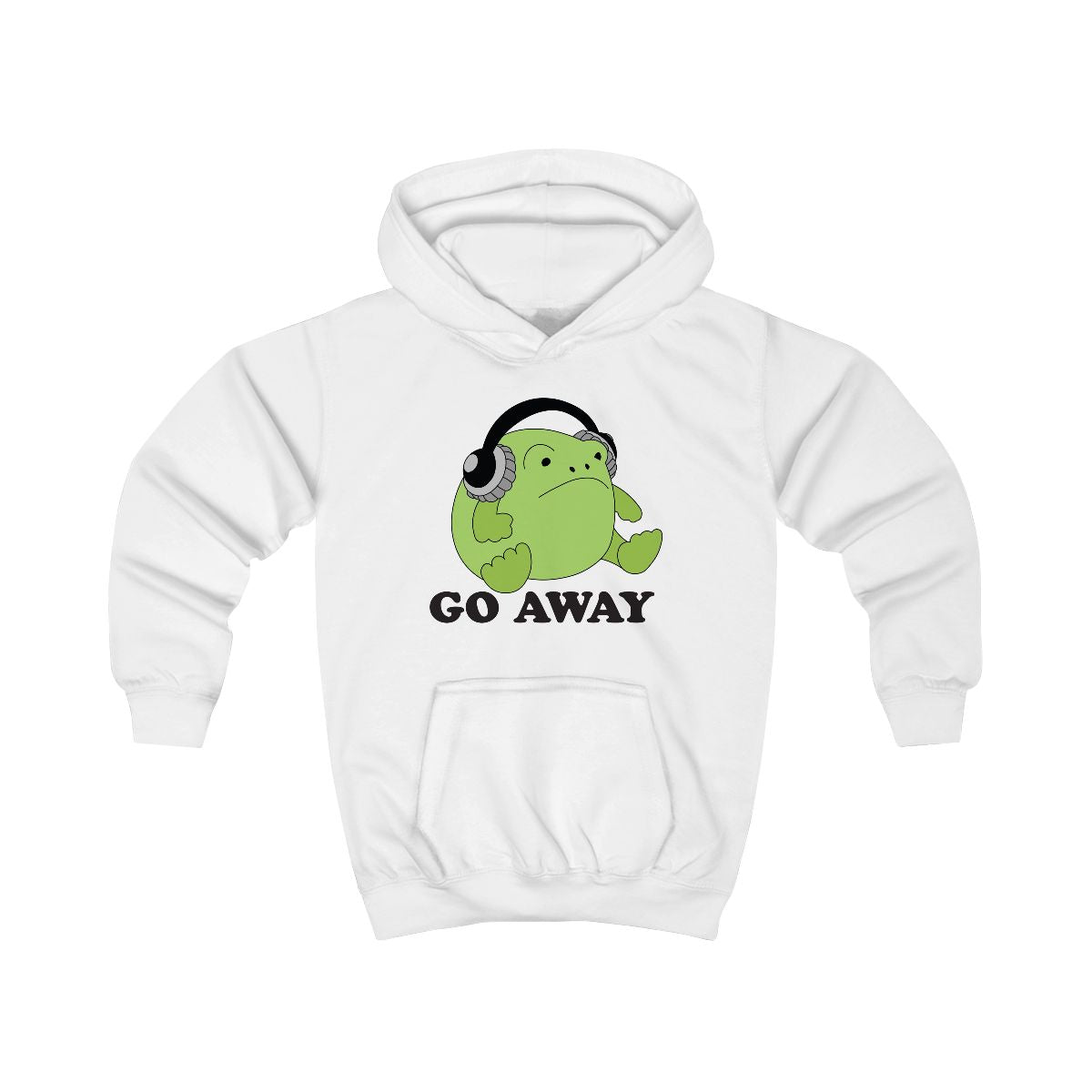 Go Away Grumpy Frog  Kids Hoodie