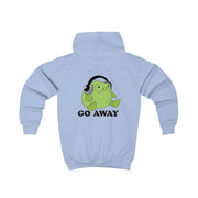 Go Away Grumpy Frog  Kids Hoodie 6