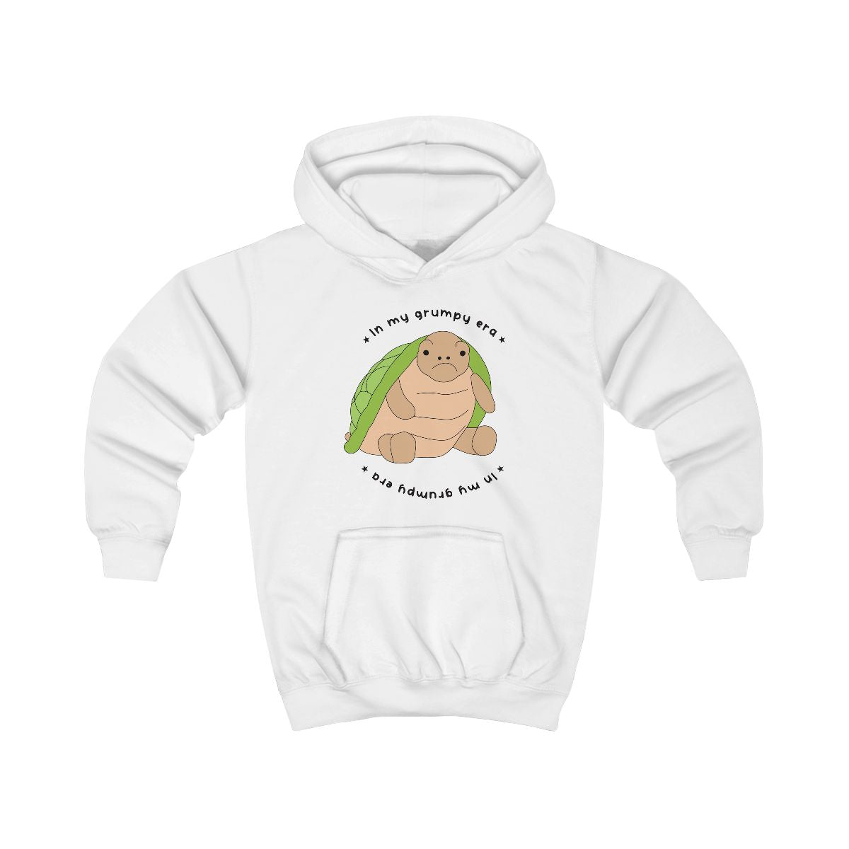 Grumpy Era Turtle Kids Hoodie