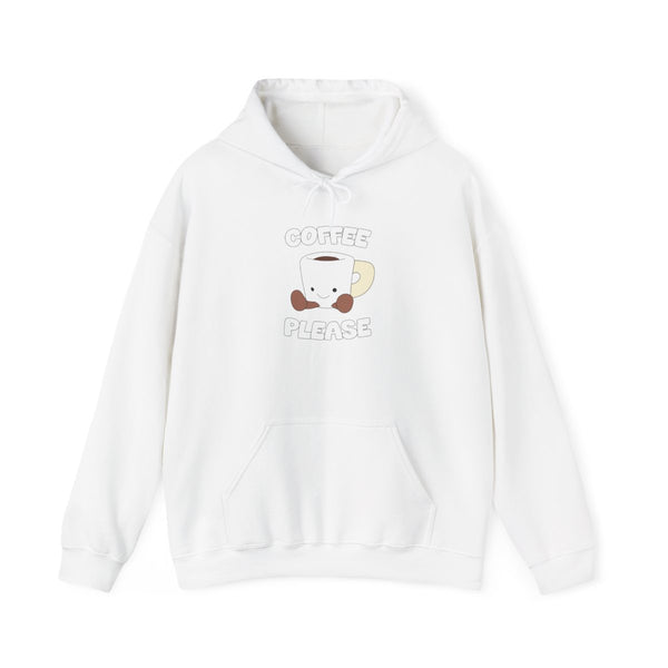 Coffee Please Mug Hoodie White Front