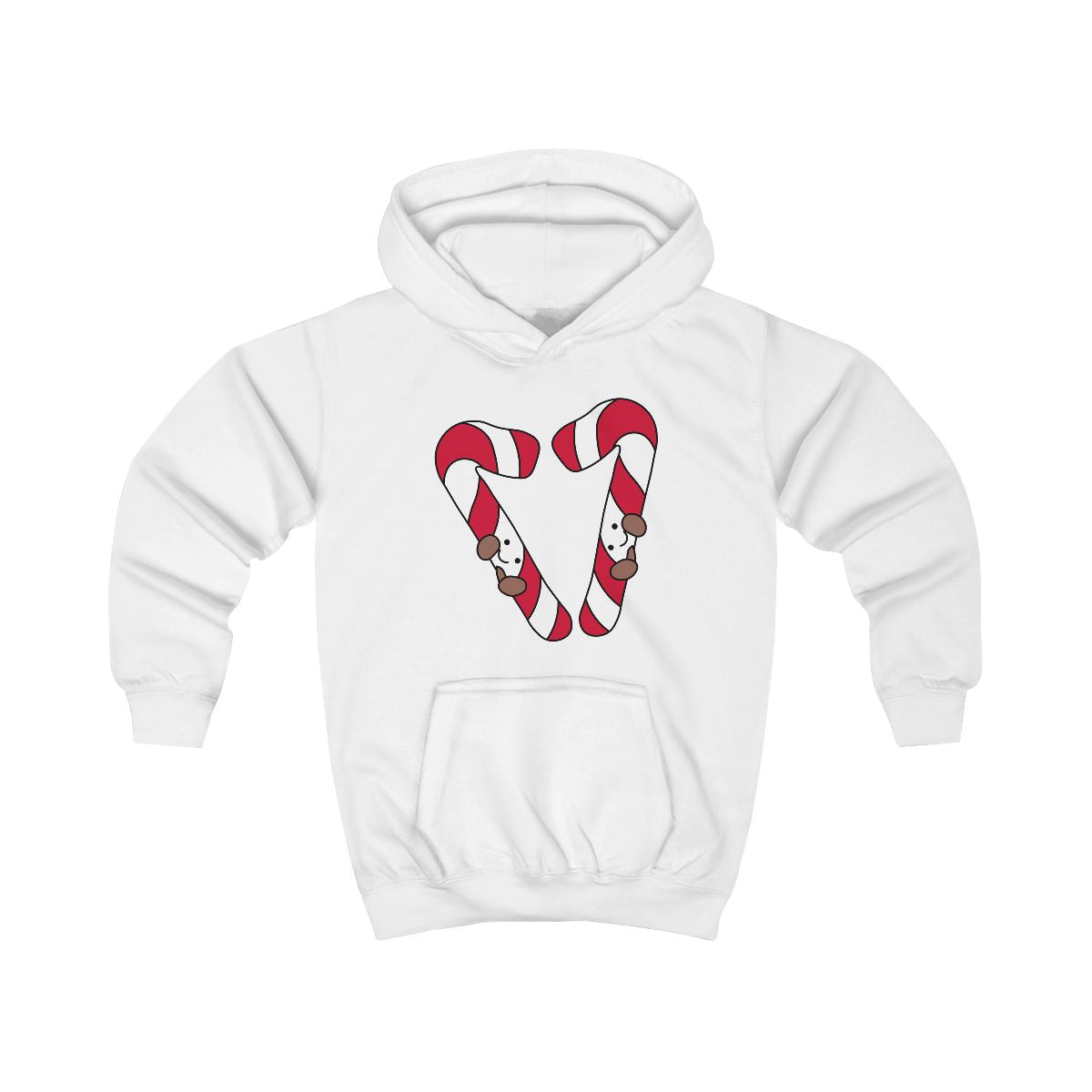 Christmas Candycane Plushies Kids Hoodie