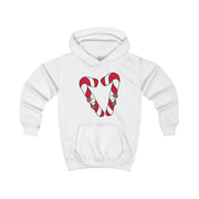 Christmas Candycane Plushies Kids Hoodie 1