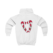 Christmas Candycane Plushies Kids Hoodie 2