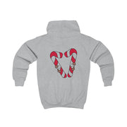 Christmas Candycane Plushies Kids Hoodie 4