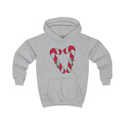 Christmas Candycane Plushies Kids Hoodie 3
