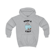 Hot Cocoa Plush Quote Kids Hoodie 3