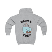 Hot Cocoa Plush Quote Kids Hoodie 4