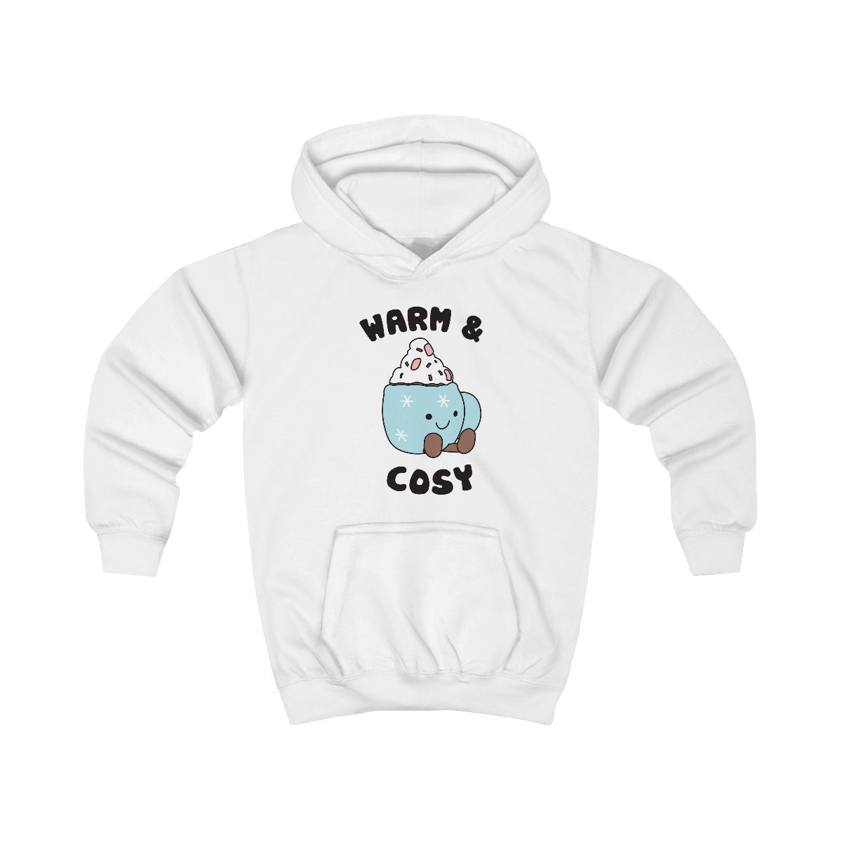 Hot Cocoa Plush Quote Kids Hoodie